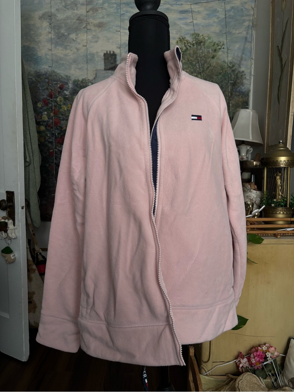 Tommy Hilfiger Light Pink Teddy Fleece Jacket